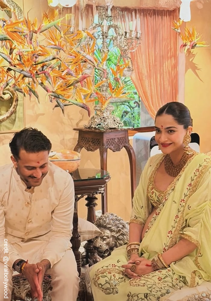 Sonam Kapoor ans Anand Ahuja at their baby shower