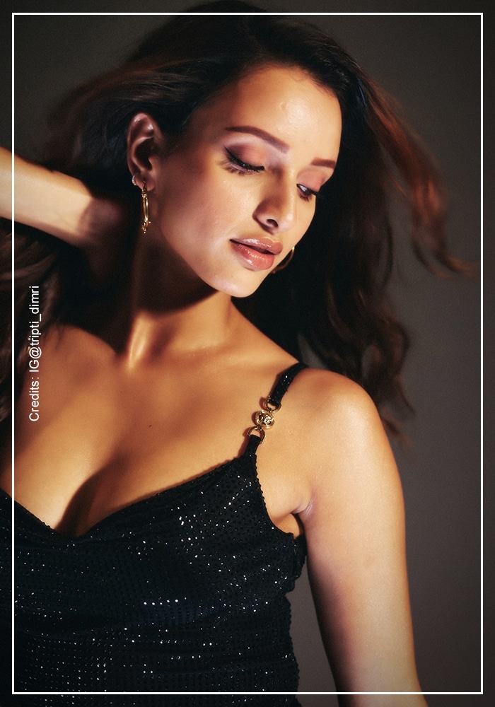 Tripti Dimri monochrome makeup