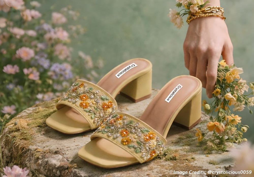 Floral Bridal Footwear 