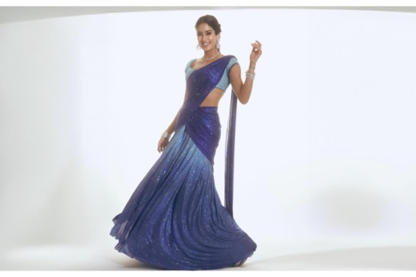 Top Trendy Half and Half Saree Designs