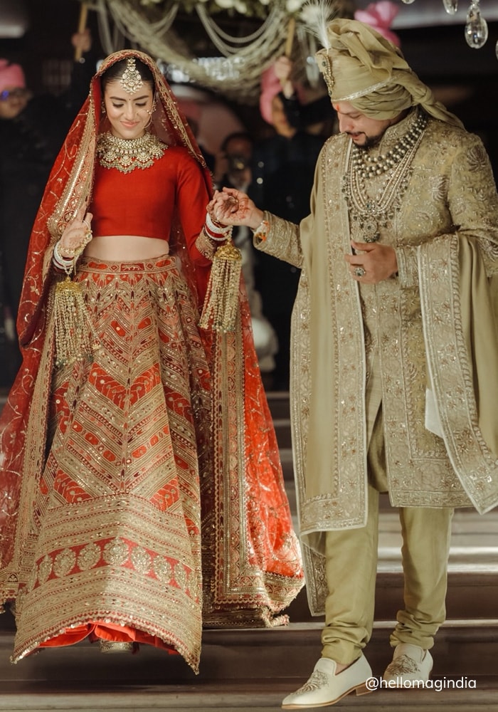 Kuldeep Yadav and Vanshika at their Musoorie wedding