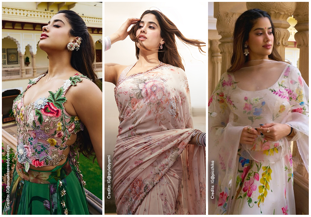 Janhvi Kapoor in florals