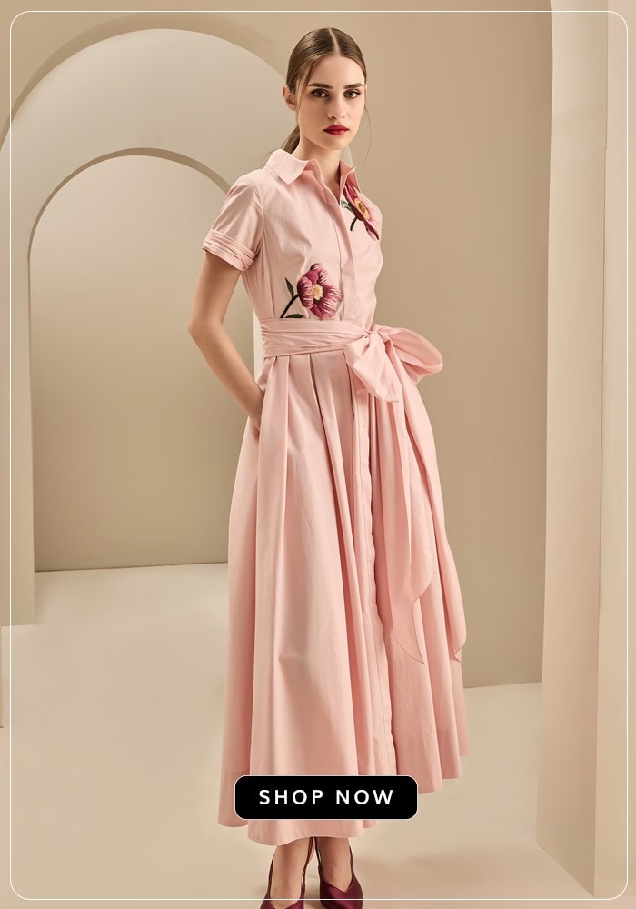 Embroidered Shirt Easter Dress for Women