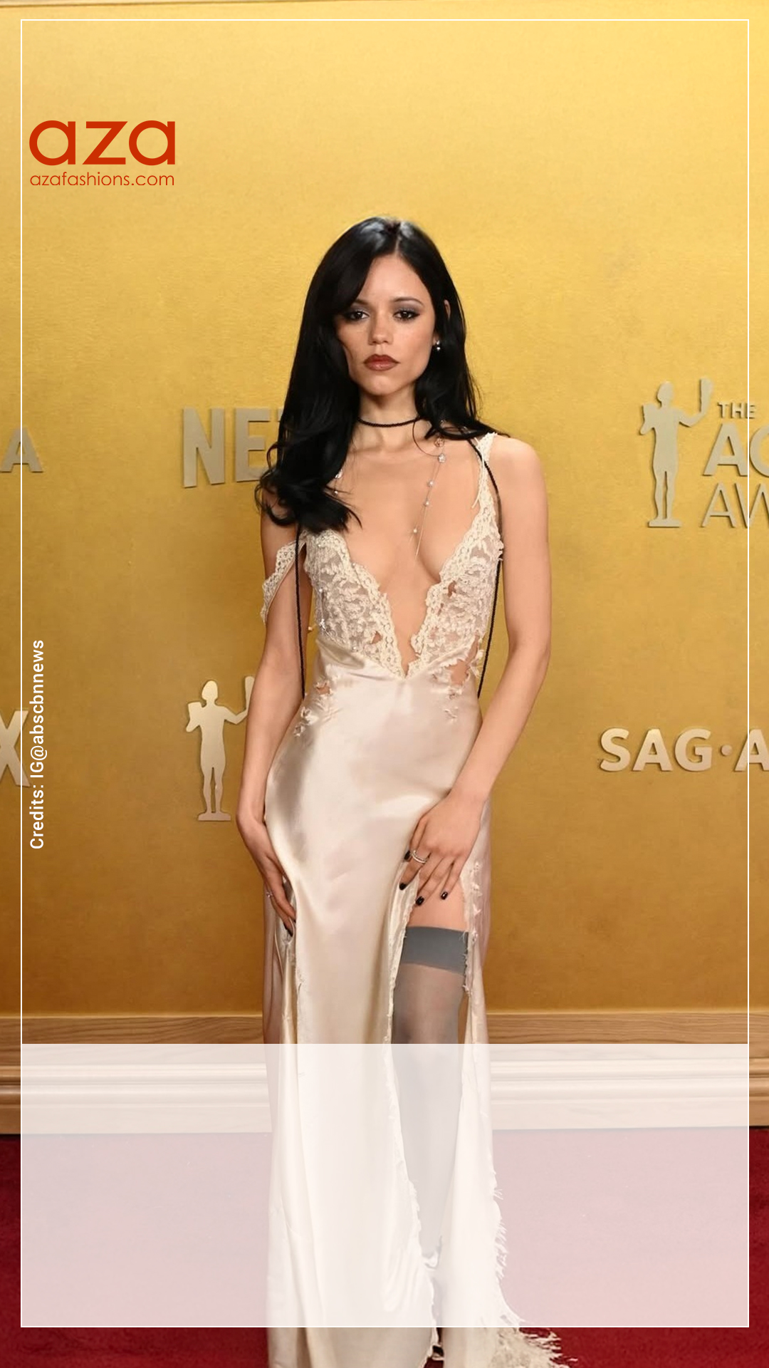 jenna ortega cream dress Jenna Ortega Pairs Unraveling Gothic Corset Dress with $100K Accessory