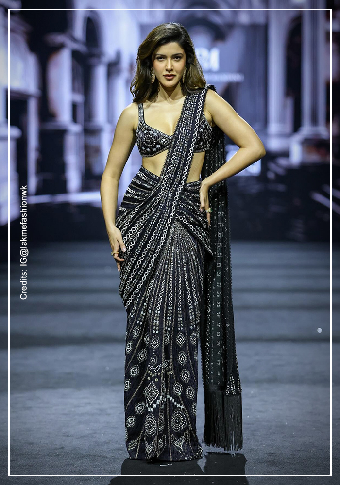 Shanaya Kapoor for Indriya at Lakme Fashion Week 2026