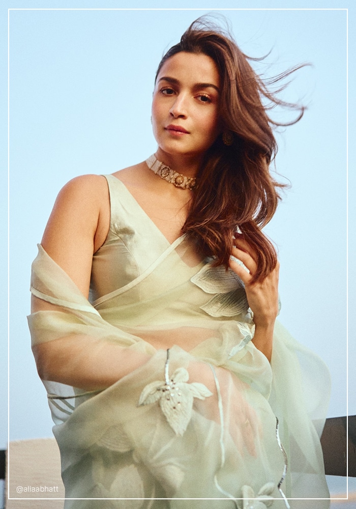 Alia Bhatt’s Sage Green Saree Is The Aesthetic Inspiration We Need