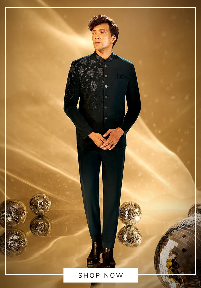 Subtle Embroidered Bandhgalas 