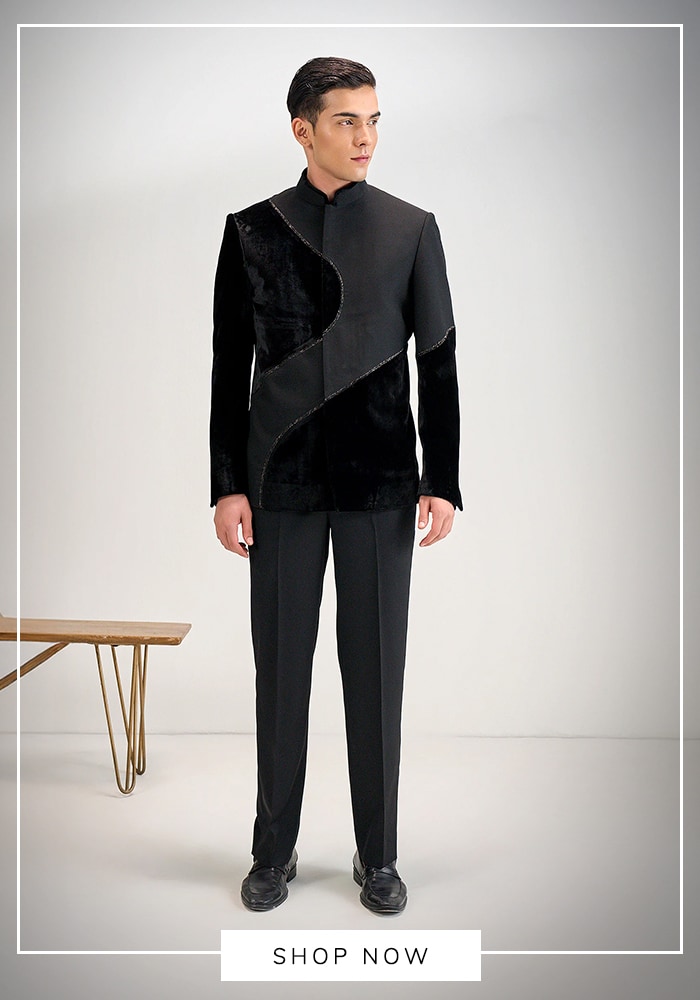 Subtle Embroidered Bandhgalas 