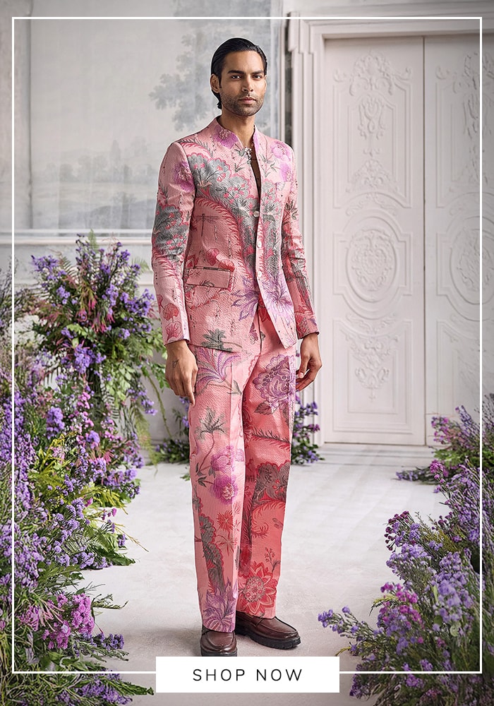 Printed or Textured Bandhgalas