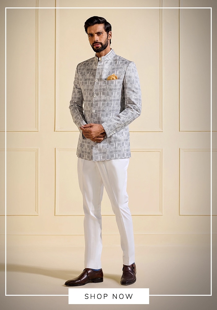 Printed or Textured Bandhgalas 