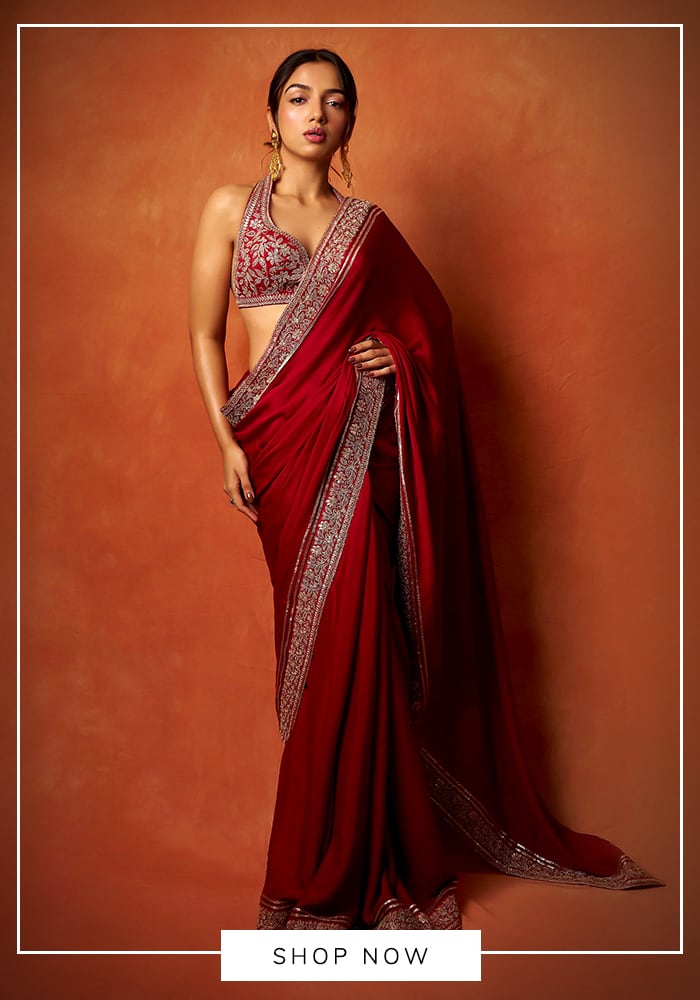 Know About Your Designer – Episode 37: Gopi Vaid 20 Ahsaas Channa red Gopi Vaid saree