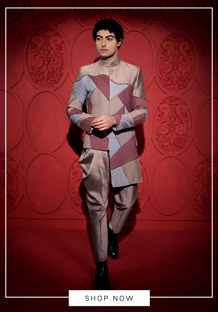 Indo-Western Asymmetrical Cuts 