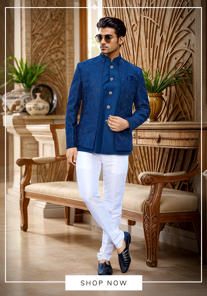 Arihant Rai Sinha blue jodhpuri set