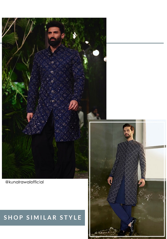 Aditya Roy Kapoor's blue sherwani