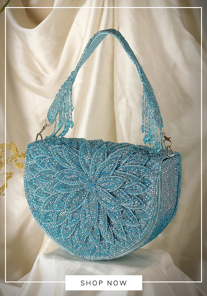 Aquamarine handbag