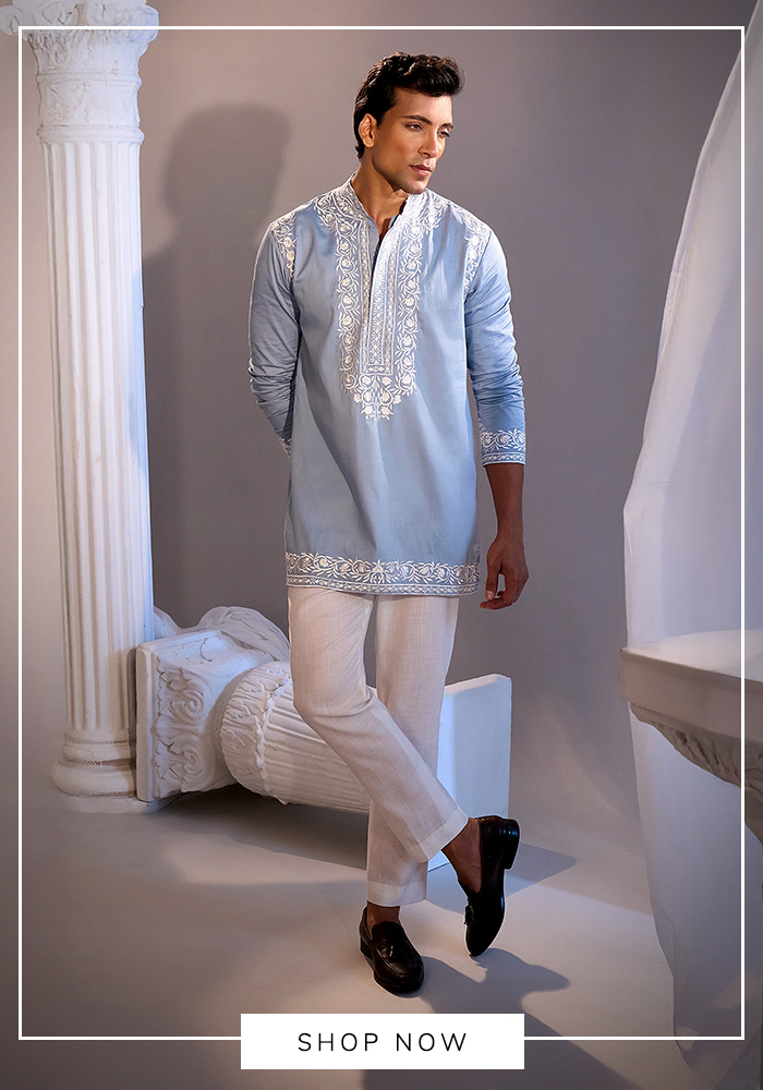 Aquamarine kurta set for men