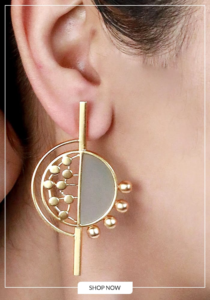 Architectural earrings for creative industries