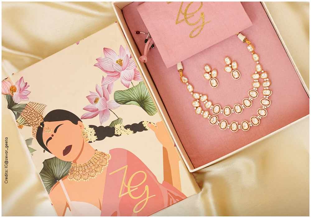 Zevar by Geeta jewellery set