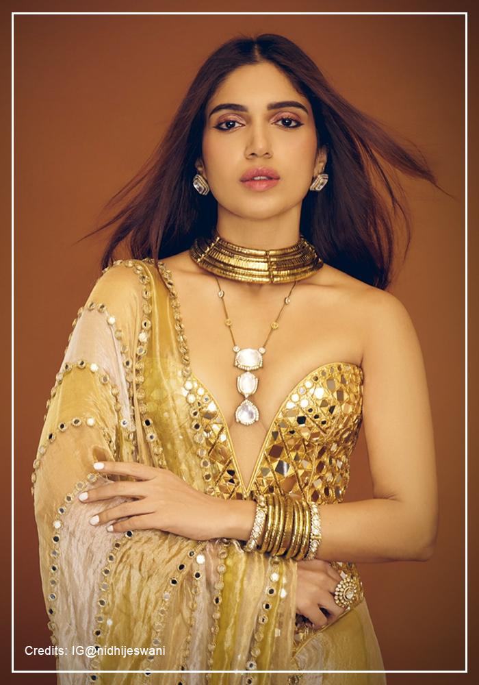 Bhumi Pednekar in Zevar by Geeta jewellery