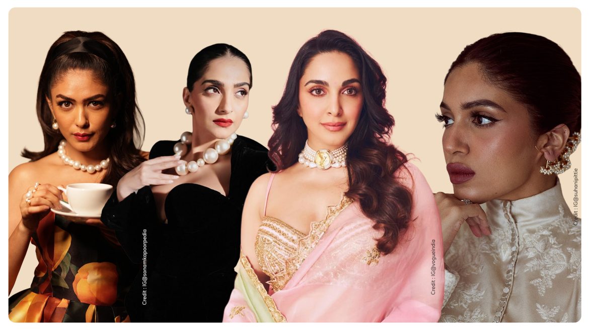 Bollywood celebs wearing pearls