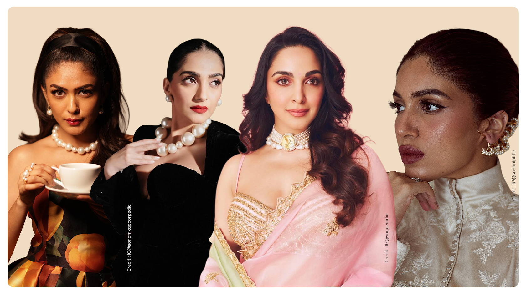 Bollywood celebs wearing pearls