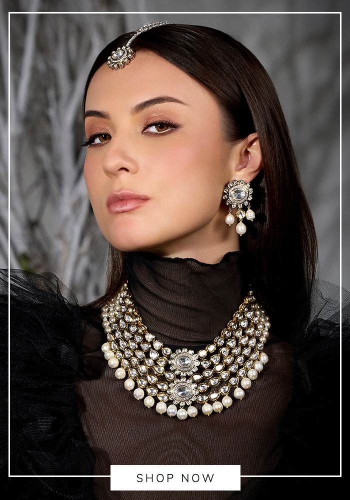 Joules by Radhika kundan necklace