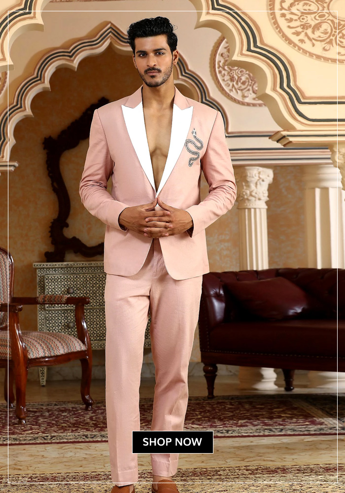 Light pink blazer set