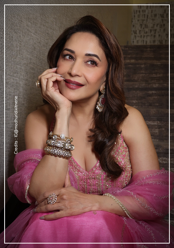 Madhuri Dixit wearing Joules by Radhika jewellery