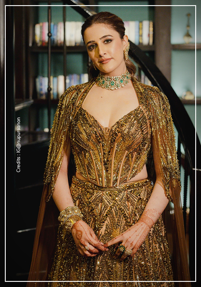 Nupur Sanon wearing Joules by Radhika jewellery