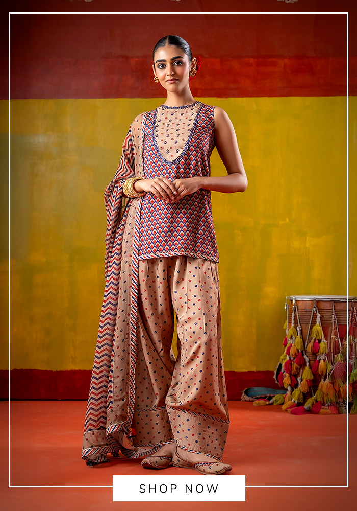 Printed farshi salwar