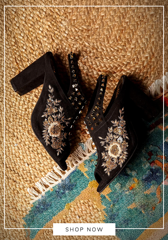 Tiesta black block heels