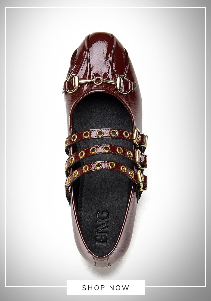 Warm brown ballerinas