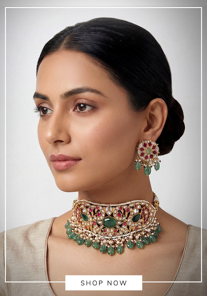 Zevar by Geeta kundan and polki necklace