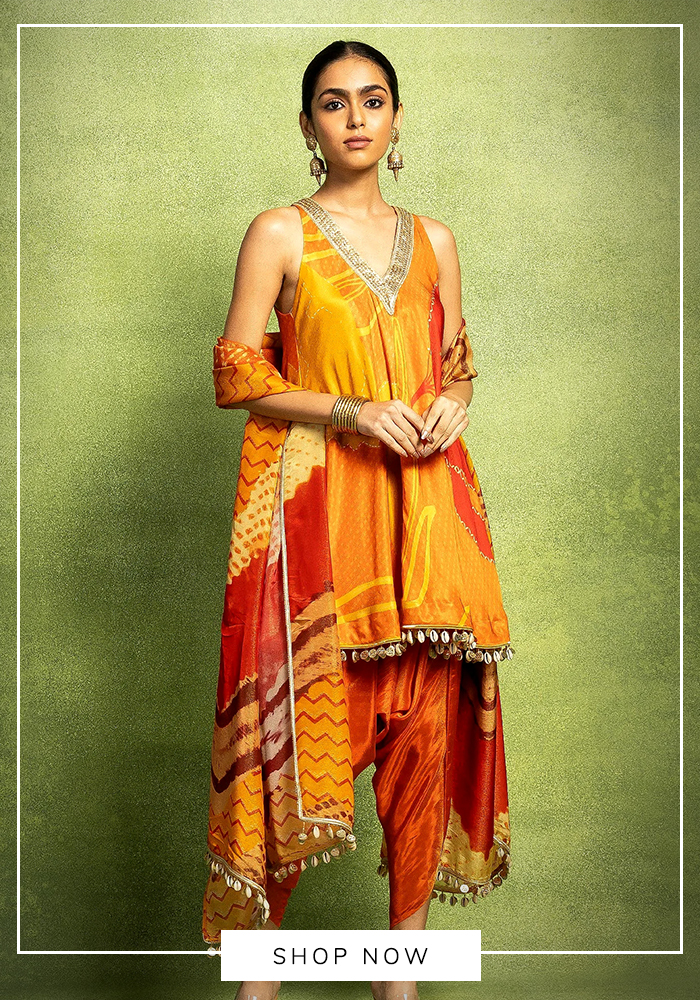 The Sunset Dhoti Set