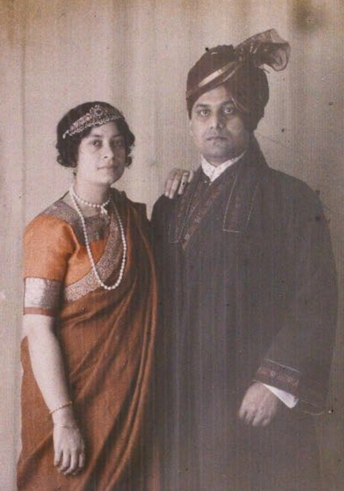 Pratima Devi with her husband