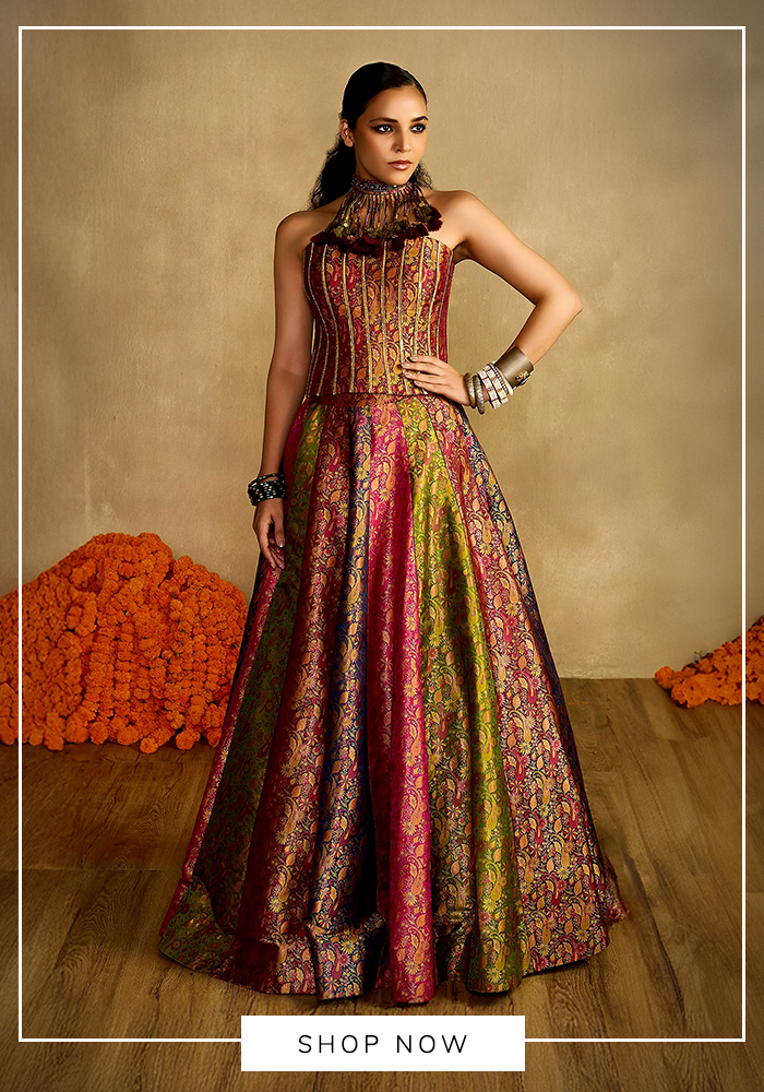 Panelled Lehengas