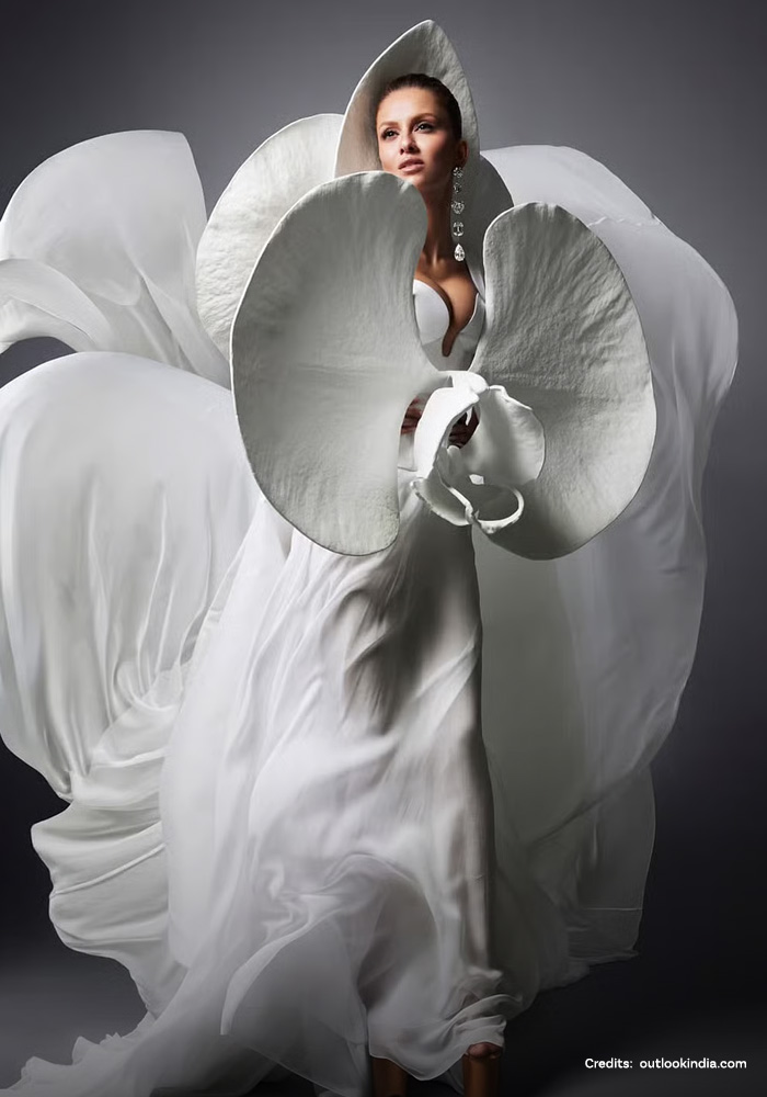 Natasha Poonawalla in Dolce & Gabbana x Marc Quinn