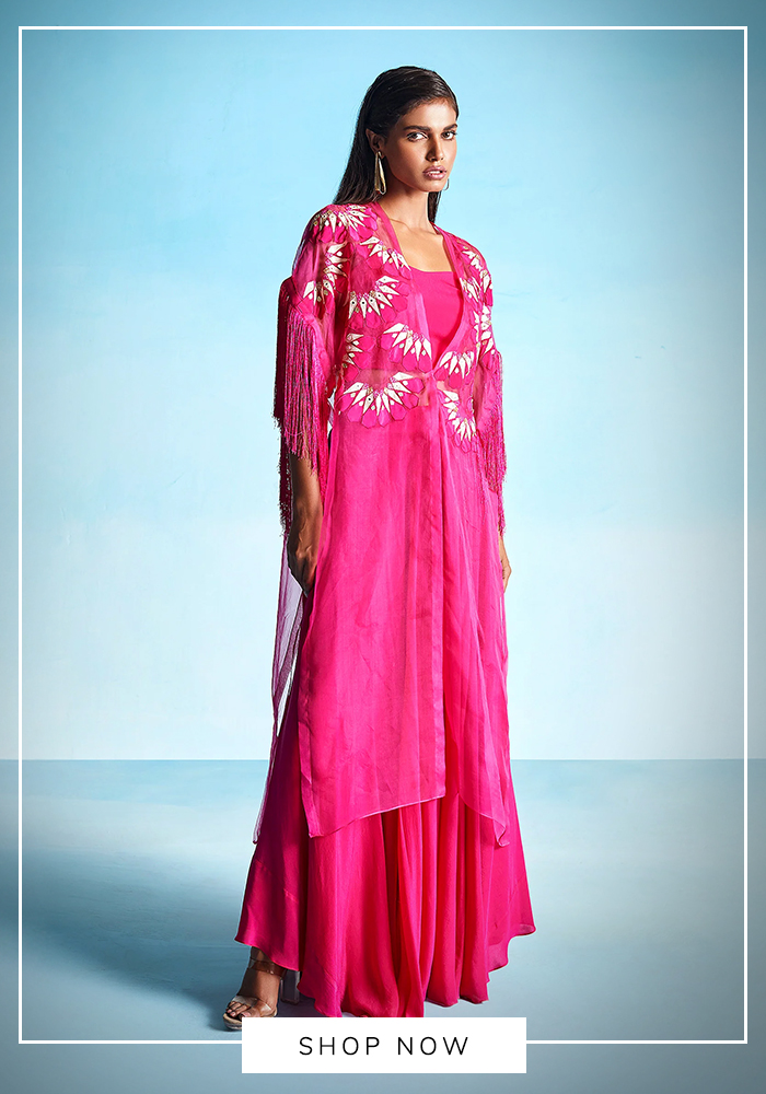 The Fuchsia Pink Cape Set