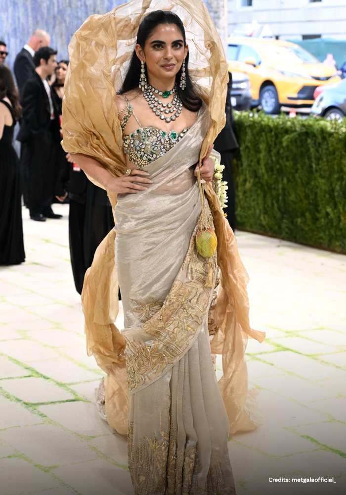 Isha Ambani in Gaurav Gupta