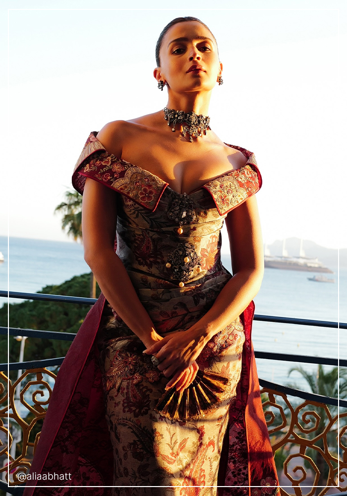 Alia Bhatt day 5 look in Tarun Tahiliani at Cannes 2026