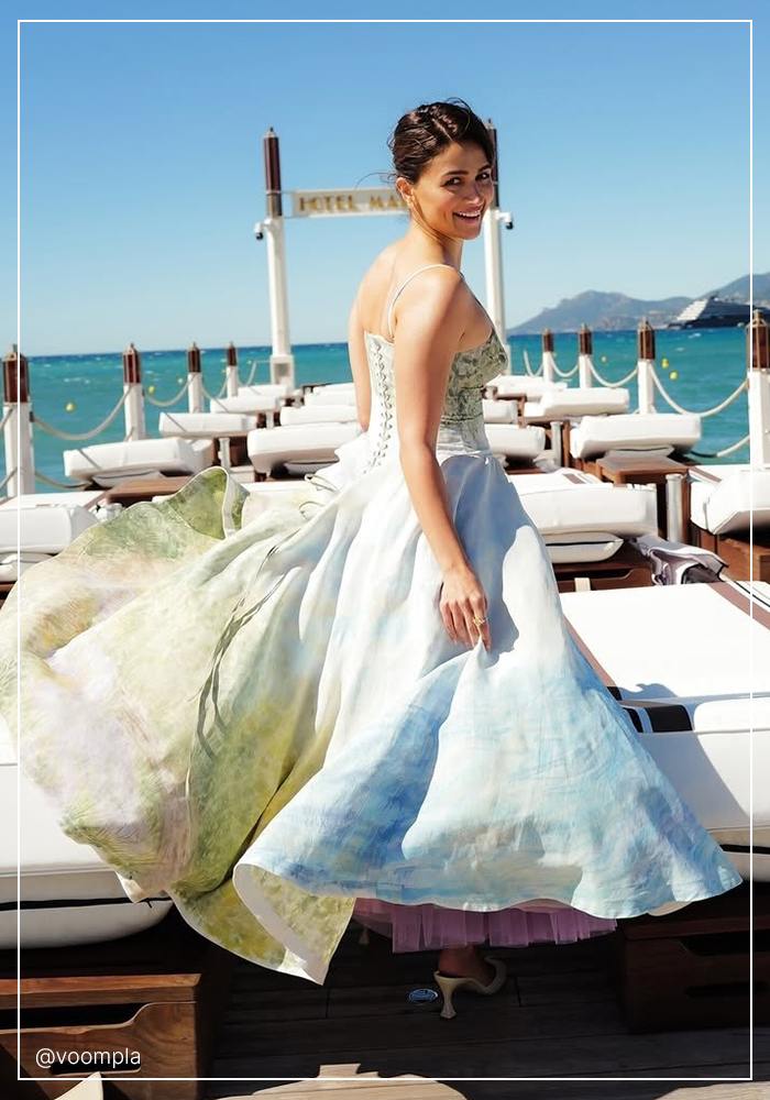 Alia Bhatt in strapless gown