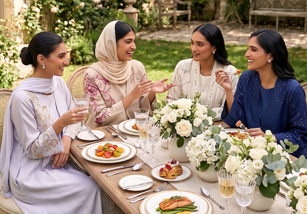 Sophisticated Dresses for Eid Lunches in Riyadh 