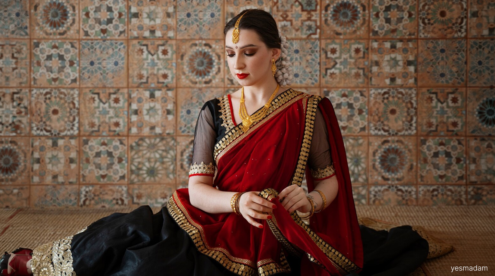 Saree Draping in Lehenga