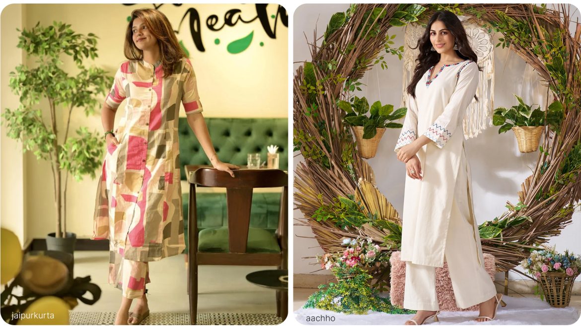 Cotton Kurta Sets for Women