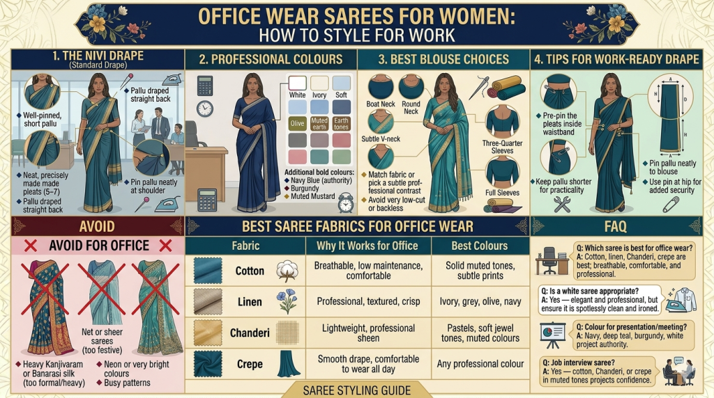 Office Wear Sarees for Women