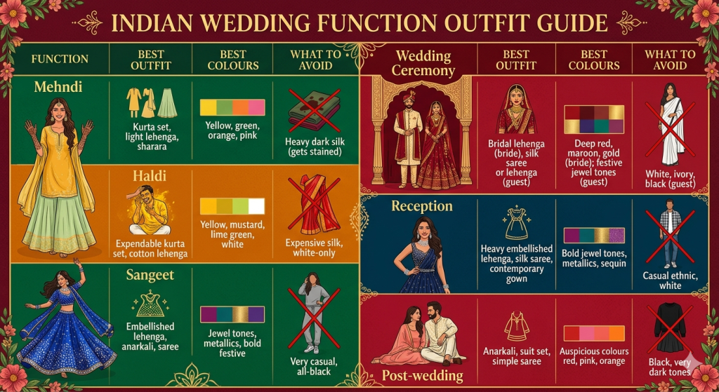 Indian Wedding Function Outfit Guide