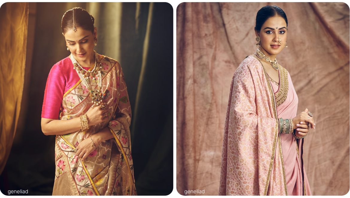 Genelia Deshmukh sarees
