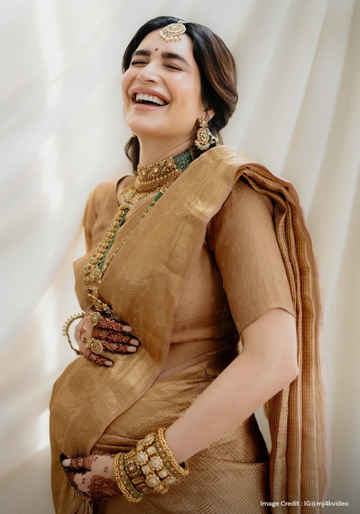 Karisma Tanna Godh Bharai look
