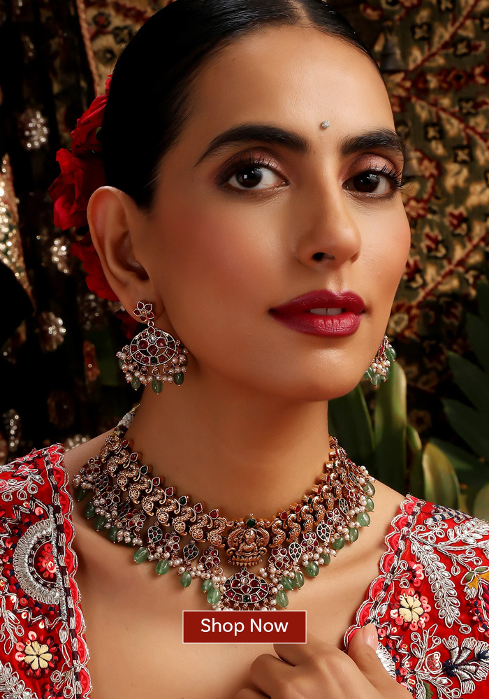 Kundan embellished choker necklace