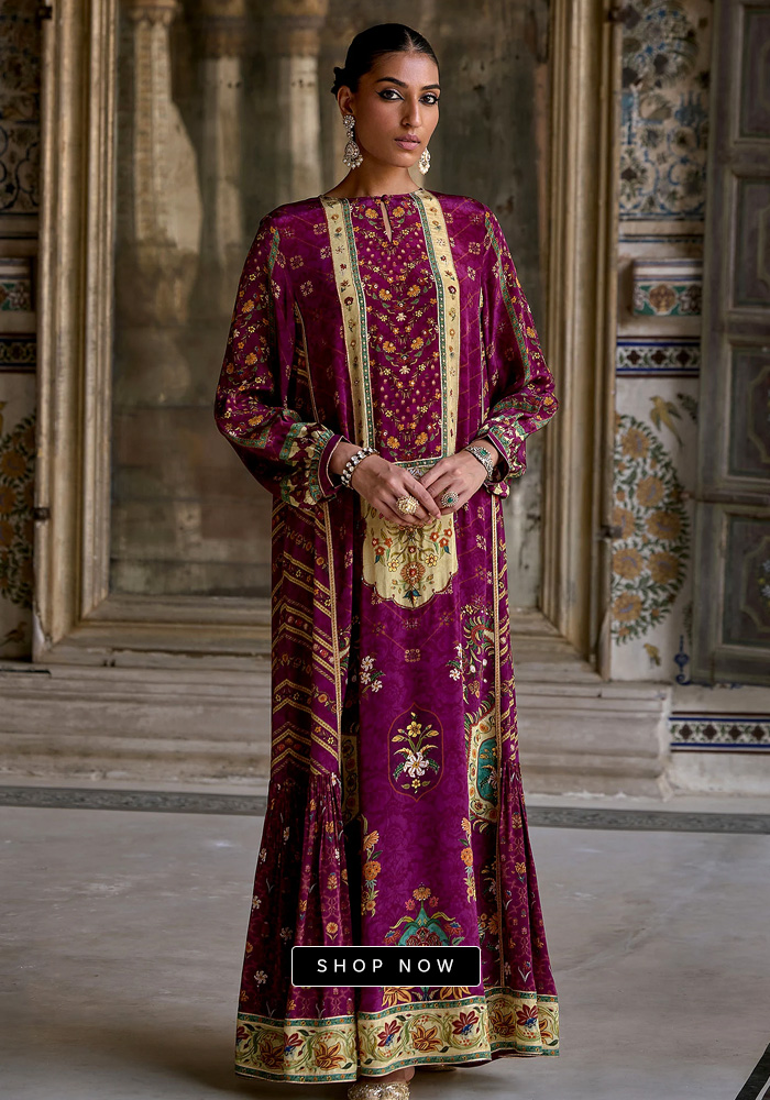 Purple jalabiya dress